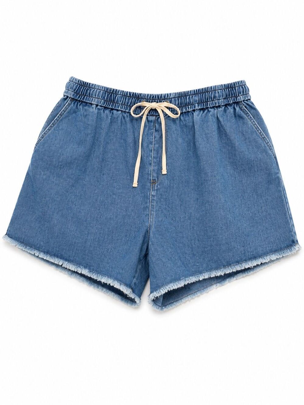 Aritzia Wilfred Free Denim Drawstring Shorts Size Medium